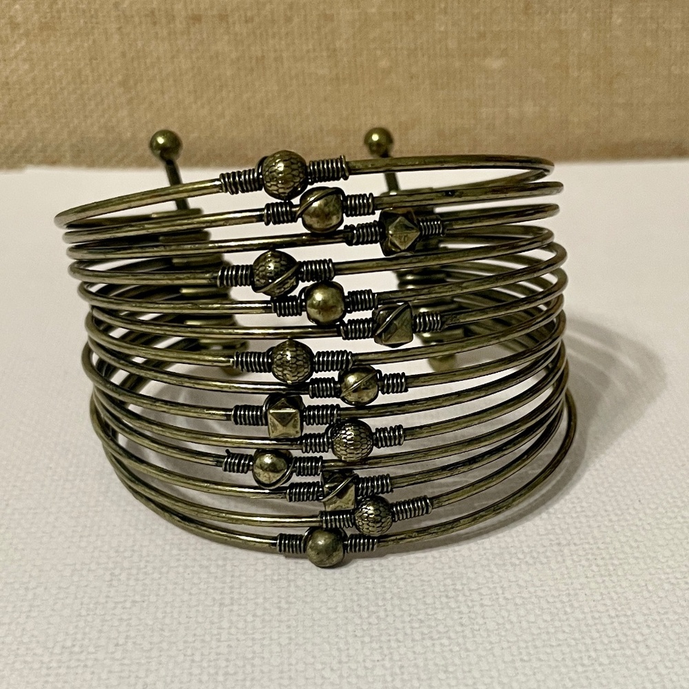 Premier Designs Slinkie Antique Brass Cuff Bracelet
